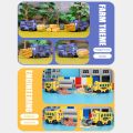 Reverse Deformation Convoy Multifunctional Manual Construction Vehicle and Reversible Race Car Gift for Boys. 