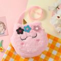 Children's Cross-Body Bag Plush Unicorn Cartoon Coin Purse Cute Girl Flower Cross-Body Bag Portable Hundred Shoulder Bag. 