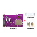 Raspberry Pi 5 PCIe to M.2 NVMe SSD Supports Gen2/3 Fit Size 2230 2242 2280 PCIE SSD Expansion Board For Pi5 RPi 5. 