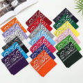 1/2pcs Bandanas 100% Cotton Hip Hop Double Sided Print Fashion Headband Scarf Sports Headwear Wrist Wraps Head Square Scarves. 