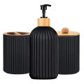 Bathroom Countertop Container Hand Soap Dispenser Cotton Ball Storage Box Toothbrush Holder Home Decoration Organizer. 