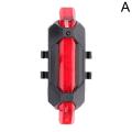 Bicycle Riding Tail Lights Red Blue Two-color USB LED Rechargeable Waterproof Taillights Outdoor Riding Safety Warning Lights. 