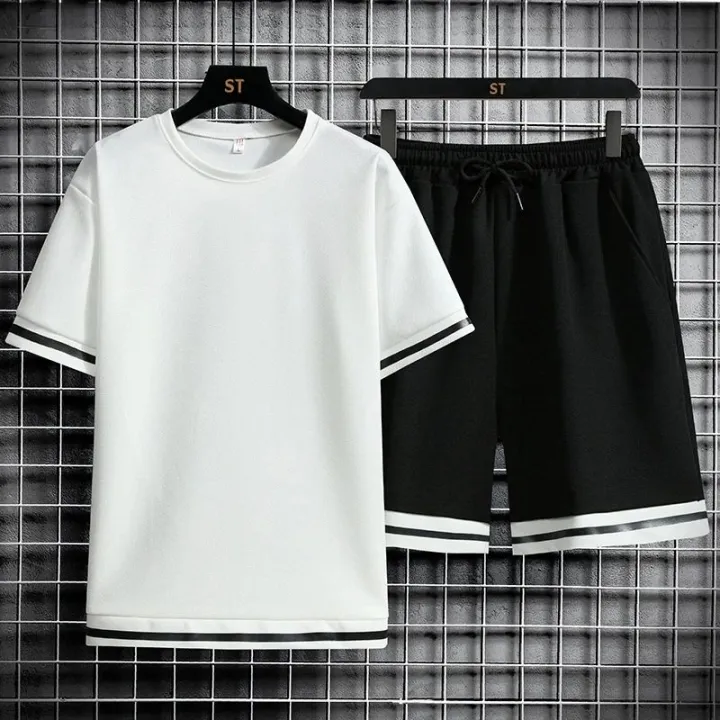 T-shirt%20&%20Half%20Pant%20For%20Men%5Bblack%20and%20white%20%5D%20Design%7Cfashionable%20-%20Image%204
