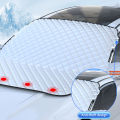 SEAMETAL Winter Car Windshield Snow Cover Front Window Snow Shield Sun Shade Protector Anti Ice Frost Outdoor Protection Cover.