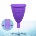 Medical Silicone Menstrual Cup Feminine Hygiene Period Discharge Valve Moon Silicone Cup Copita Lady Women Cup Reusable.