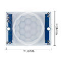 PIR Sensor HC-SR501 HC-SR602 HC-Sr505 Adjust IR Pyroelectric Infrared Motion Detector Module For Raspberry Pi Sensing Human Bod. 