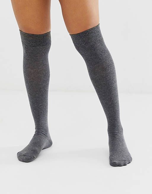 JK Over the Knee Thigh Long Socks For Girl and Women Used in School Uniform , Party , Function (Grey)