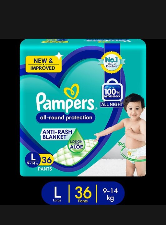Pampers%20Diapers%20for%20Baby%20Pants%20Large%2036%20pcs%20for%209%20to%2014%20kg%20Weight%20Baby%20-%20Image%202