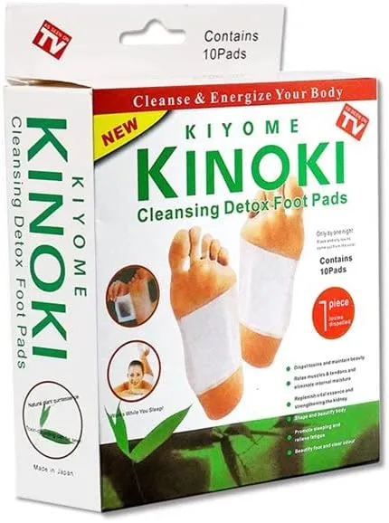 Kinoki Foot Pads for Your Health Care – 10 Premium Natural Foot Patches – Adhesive Foot Pads for Foot Pain Relief – Eliminator Unpleasant Odors of Feet – Stick on Foot Pads