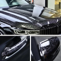 Glossy Black Forged Carbon Fiber Vinyl Car Wrap Ghost Camo Self Adhesive DIY Styling Interior Stickers For Motorcycle Wrapping.
