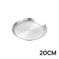 14cm/20cm stainless steel plate food grade dish Korean style food tray restaurant use. 