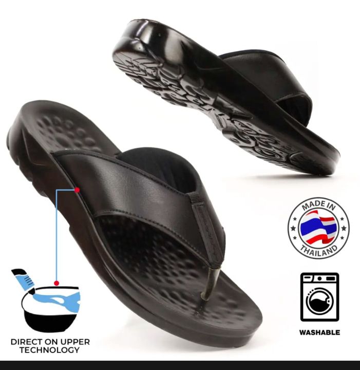 mans latest aero soft chappal.Medicated Slippers For Men | Men's V Shape Slippers In Black And Brown - Chappal/Chapal For Men.Original Thailand Brand Aerosoft Slipper For Mens Article A5101 Synthetic Leather Upper Medicated Pu Sole.Aerosoft Black Syntheti