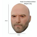 Jason Statham Mask Movie Cosplay Costume Full Head Latex Mask Halloween Carnival Party Bald Man Head Cover Prank Realistic Props. 
