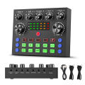 V8S Professional Sound Card with Voice Changer - 10 Sound Effects for PC Gaming, Karaoke, Live Streaming & Recording Studio. 