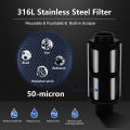 ALTHY Pre filter Whole House Spin Down Sediment Water Filter Central Prefilter Purifier System Backwash Stainless Steel Mesh. 