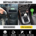 Round Ball Shift Knob Universal Aluminum Gear Shift Knob for Manual Transmission Automatic Gear level Vehicles with Adapters. 