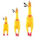 3PCS Funny Cartoon Rubber Screaming Chicken Toy Shrilling Chick Squeeze Sound Toys Kids Adults Stress Relieve Toy. 