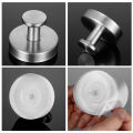 New Suction Cup Hooks Stainless Steel Waterproof Bathroom Shower Wall Mount Punch-free Reusable Strong Adsorption Hook Holders.