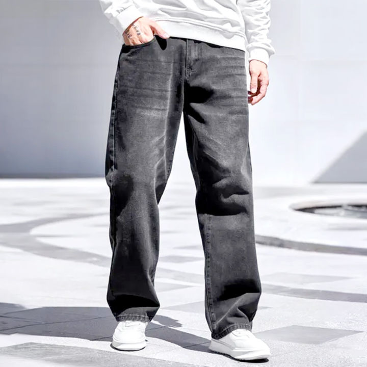 Baggy Black Wash Pant
