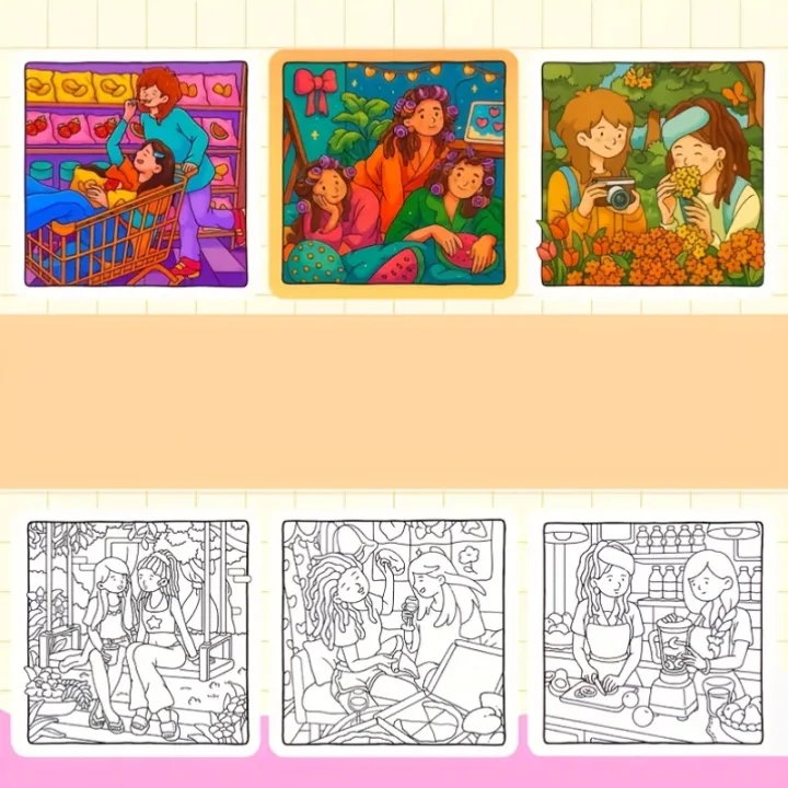 28%20Pages%20Girls%20Theme%20Coloring%20Book%20Coloring%20Book,%20Valentine's%20Day%20Gifting,%20Birthday%20Party%20Gift,%20Drawing%20Supplies,%20Christmas%20-%20Image%203