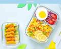Borosilicate Glass Lunch Box Food Containers Microwave Safe Glass Storage. 