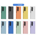 PC Skin Texture Hard Shell Phone Case for Samsung Galaxy Z Fold 7 6 5 3 4 ZFold7 with Hinge Protection Cover.