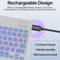 Bluetooth Backlit 10 Inch Portable Ultra-Thin Keyboard For    Device Wireless Rechargeable Teclado RGB Color. 
