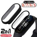 2in1 Screen Protector+Film For Xiaomi Mi Band 8 9 6 5 7 Smart Wristband Full Coverage PC Cover Shockproof Frame For Miband8 Case. 