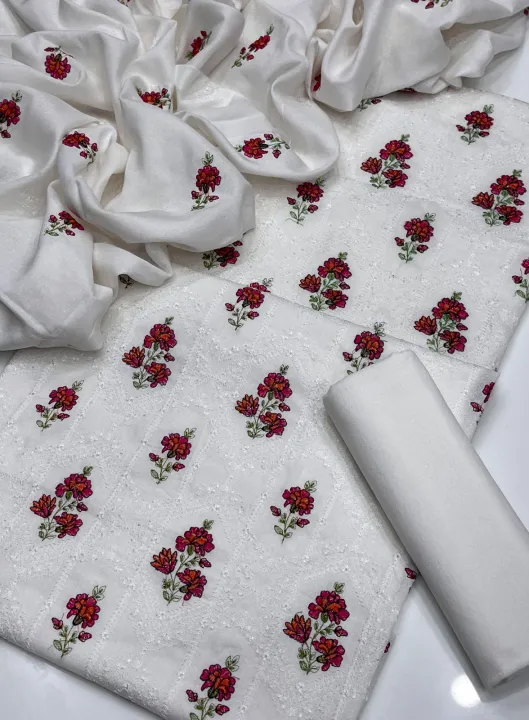 New winter Arrivals 2k24 3pc dress karandi 👗 | Daraz.pk