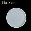 Transparent Fluid Arts Round Coaster Resin Casting Molds Silicone Epoxy Jewelry Pendant Agate Making Mould Tool DIY Accessories. 