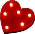 Alphabet Letter Heart LED Night Light Outdoor Home Decor And Club Wedding Wall Decor. 
