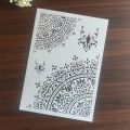 Mandala PET Stencil – Reusable Geometric Art Template for Wall Painting & DIY Crafts. 