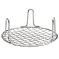1pc Stainless Steel Round Grid Net Barbecue Net Baking Tray BBQ Grid With Leg With Foot Outdoor Camping Barbecue Stand Net. 