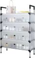 6-layer dustproof shoe rack, often described as a multi-layer shoe cabinet or storage organizer.. 