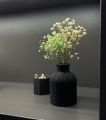 Artificial flower decorative vase combo live plantable with 2 different size tray our exclusive and luxurious edition Concrete made. 