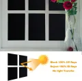 Blackout Opaque Window Sticker Static Cling 100% Light Blocking PVC Frosted Dark Tint Film Privacy Protection Window Covering. 