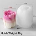 3D Tulip Silicone Candle Mold DIY Handmade Flower Aromath Soap Candles Casting Molds Plaster Resin Craft Gifts Making Supplies.