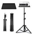 Projectors Tray 1/4inch Thread Tripod Tray Height Adjustable DJ Equipment Holder Telescopic Rod Standing for Projector Monitors. 