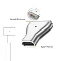 USB C to Magsafe2 PD Fast Charging Magnetic Connector Converter for MacBook Air/Pro 45W 60W 85W T Shape A1466 A1502 A1398 & More.