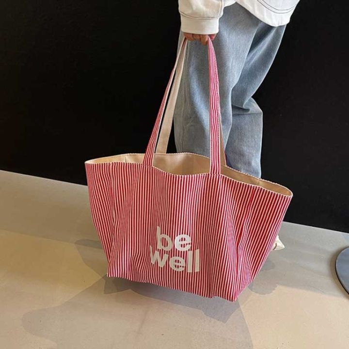 Large%20Capacity%20Tote%20Double-sided%20New%20Striped%20Casual%20Single%20Shoulder%20Textured%20Embroidered%20Canvas%20Bag%20for%20Students%20-%20Image%202