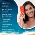 Aqualogica Detan+ Dewy Sunscreen with Cherry Tomato & Hyaluronic Acid with SPF 50 & PA++++ - 80 gm. 