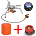 Camping Gas Stove Outdoor Tourist Burner Big Power Heater Tourism Cooker Barbecue Tourism Supplies Picnic Equipment.