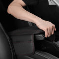 SEAMETAL Universal Car Arm Rest Cushion PU Leather Breathable Center Console Box Cover Anti Scratch Armrest Box Protector Cover. 