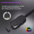 Coolcirc ARGB Controller 5V 3pin To SATA Power Supply Mini RGB Controller 3PIN Hub For Computer CPU Case Fan LED Light Radiator.