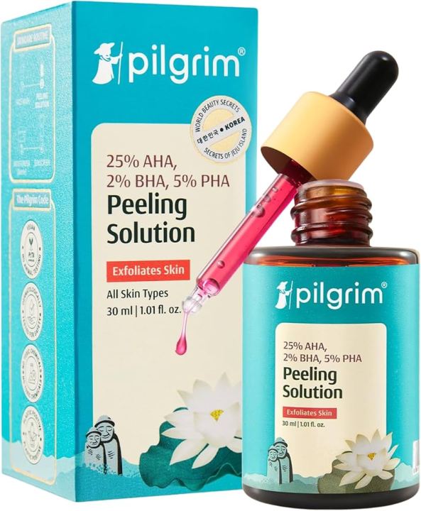 Pilgrim 25% AHA + 2% BHA + 5% PHA Peeling Solution 30ml - Image 4