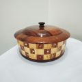 wooden Hotpot inside steel kitchen accessory in wooden ,wooden hot pot, pure sheesham wood hot pot Wooden Handmade HOT POT. 