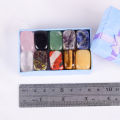 10 Pcs /Set Natural Tumbled Stone 15-20mm Mix Rock And Quartz Rose Bead Chakra Healing Crystal Irregular Polishing Amethyst Home. 