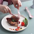 3PCS Portable Tableware Set Wheat Straw Dinnerware Detachable Cutlery Travel Tableware Picnic Dinnerware Set Camping Cutlery Set. 