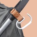 Baby Stroller Hook, Leather Stroller Hook, Universal Accessories for Baby Strollers Large Aluminum Alloy Hanging Bag Hook. 