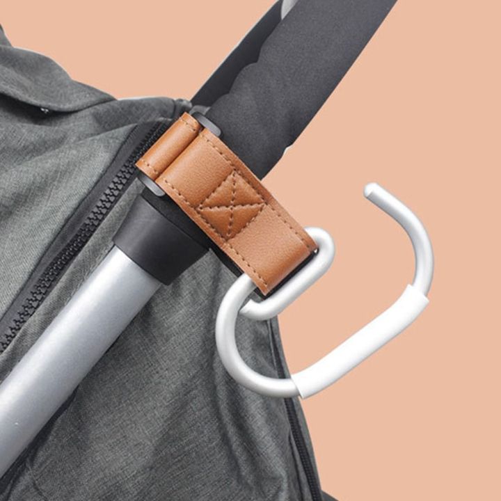 Baby%20Stroller%20Hook,%20Leather%20Stroller%20Hook,%20Universal%20Accessories%20for%20Baby%20Strollers%20Large%20Aluminum%20Alloy%20Hanging%20Bag%20Hook%20-%20Image%202